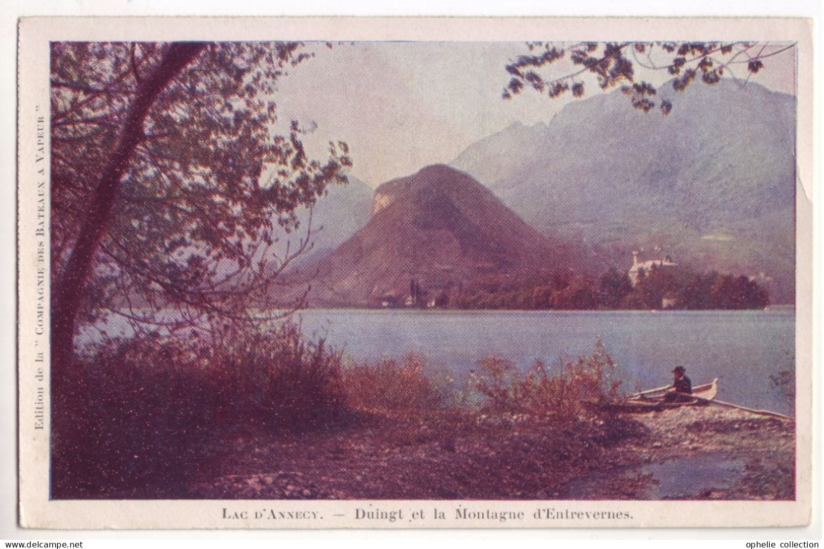 France - 74 - Lac D'Annecy - Duingt - La Montagne D'Entrevernes - Ed. Cie Des Bateaux à Vapeur - 6859 - Duingt