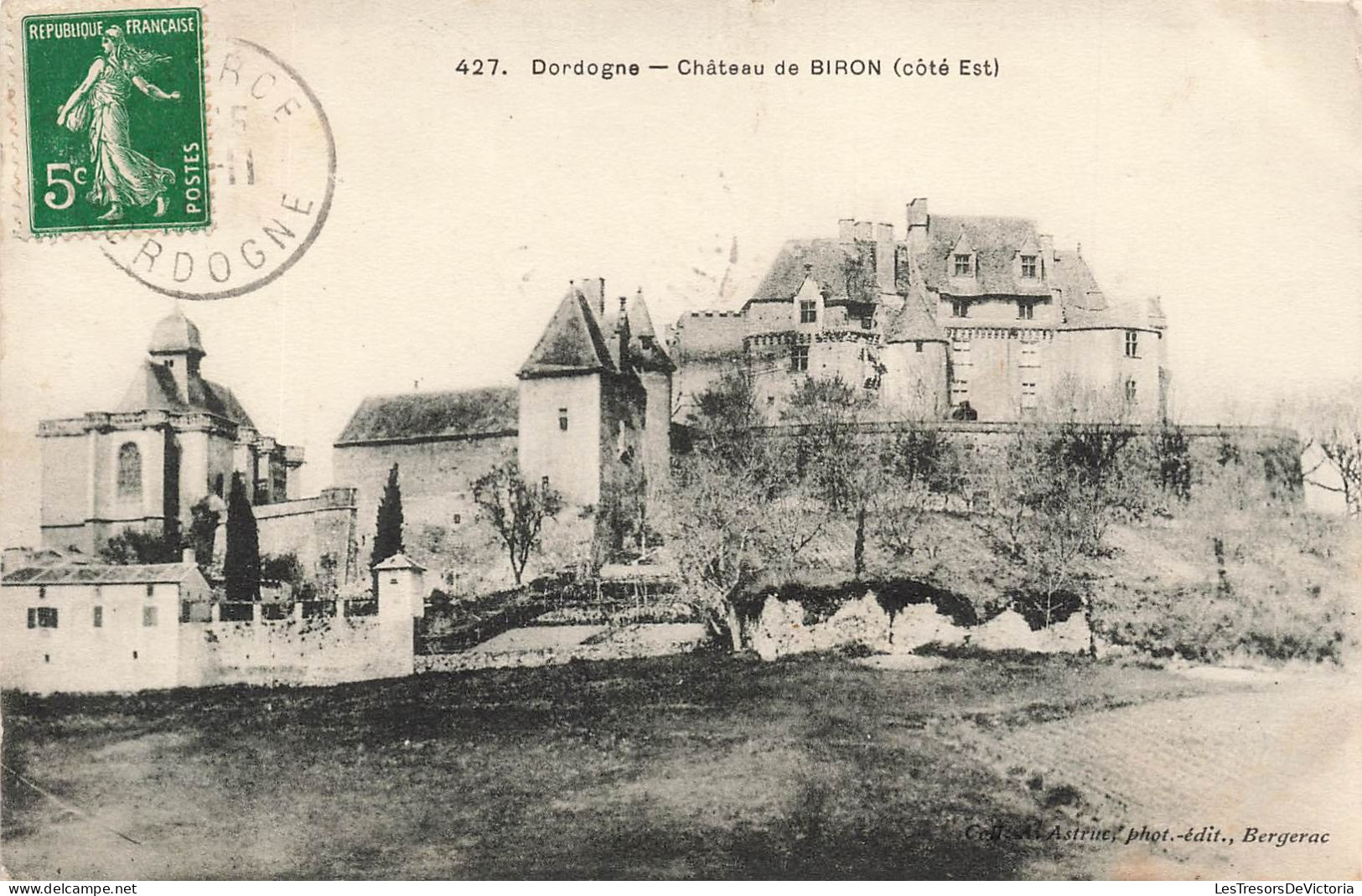 FRANCE - Dordogne - Château De Biron - Côté Est - Carte Postale Ancienne - Autres & Non Classés