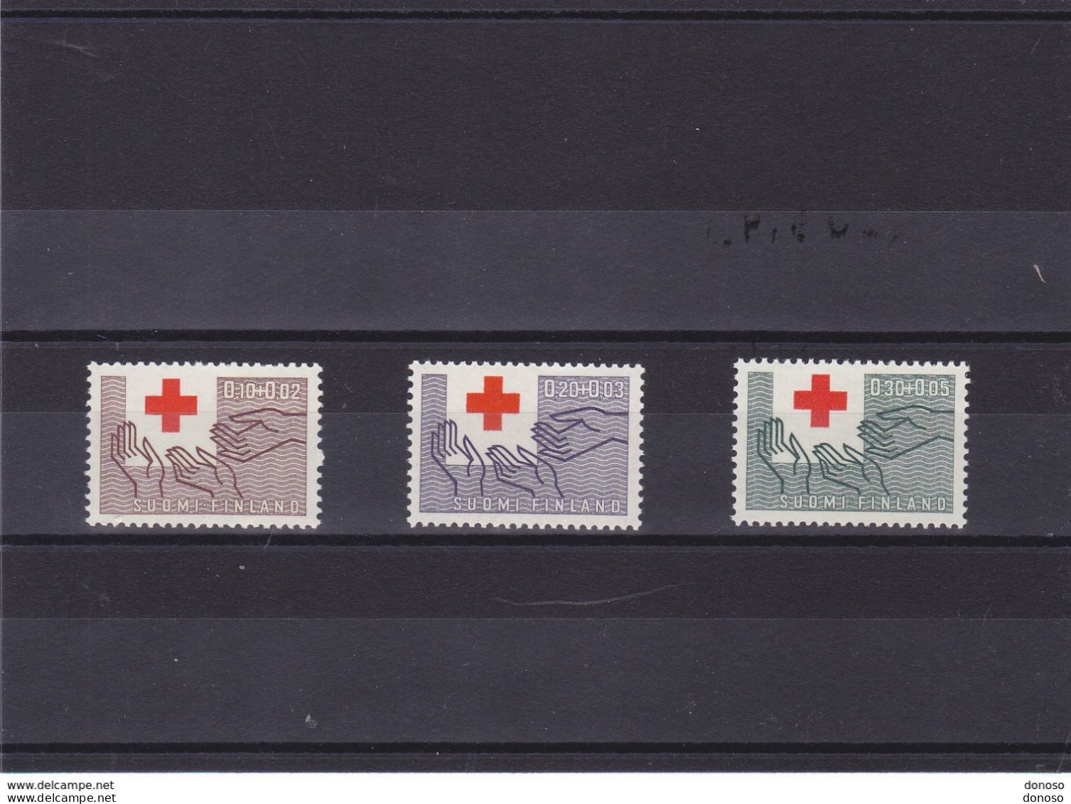 FINLANDE 1963 CROIX ROUGE Yvert 551-553, Michel 570-572 NEUF** MNH Cote 5 Euros - Unused Stamps