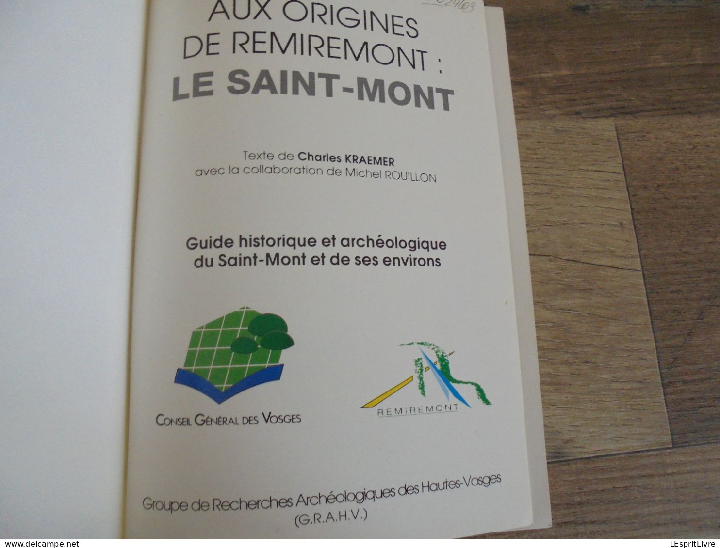 Aux Origines De Remiremont  LE SAINT MONT Régionalisme Vosges Archéologie Histoire Dommartin Eglise Chapelle Plan - Lorraine - Vosges