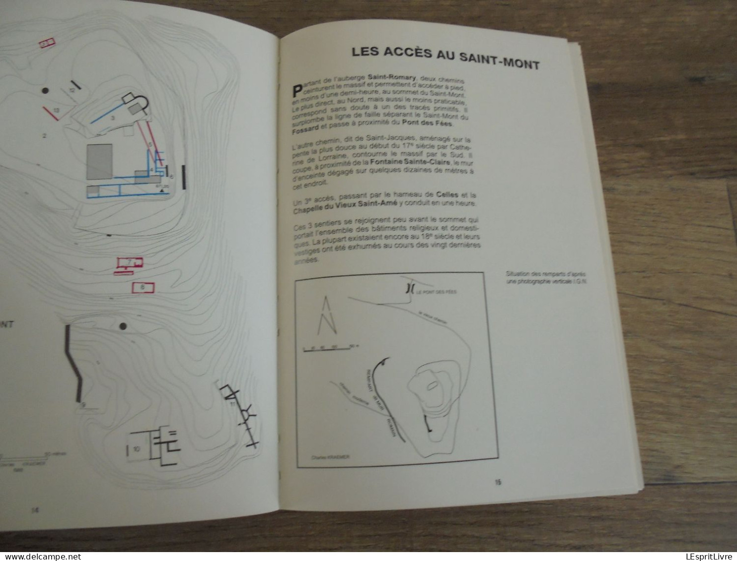 Aux Origines de Remiremont  LE SAINT MONT Régionalisme Vosges Archéologie Histoire Dommartin Eglise Chapelle Plan