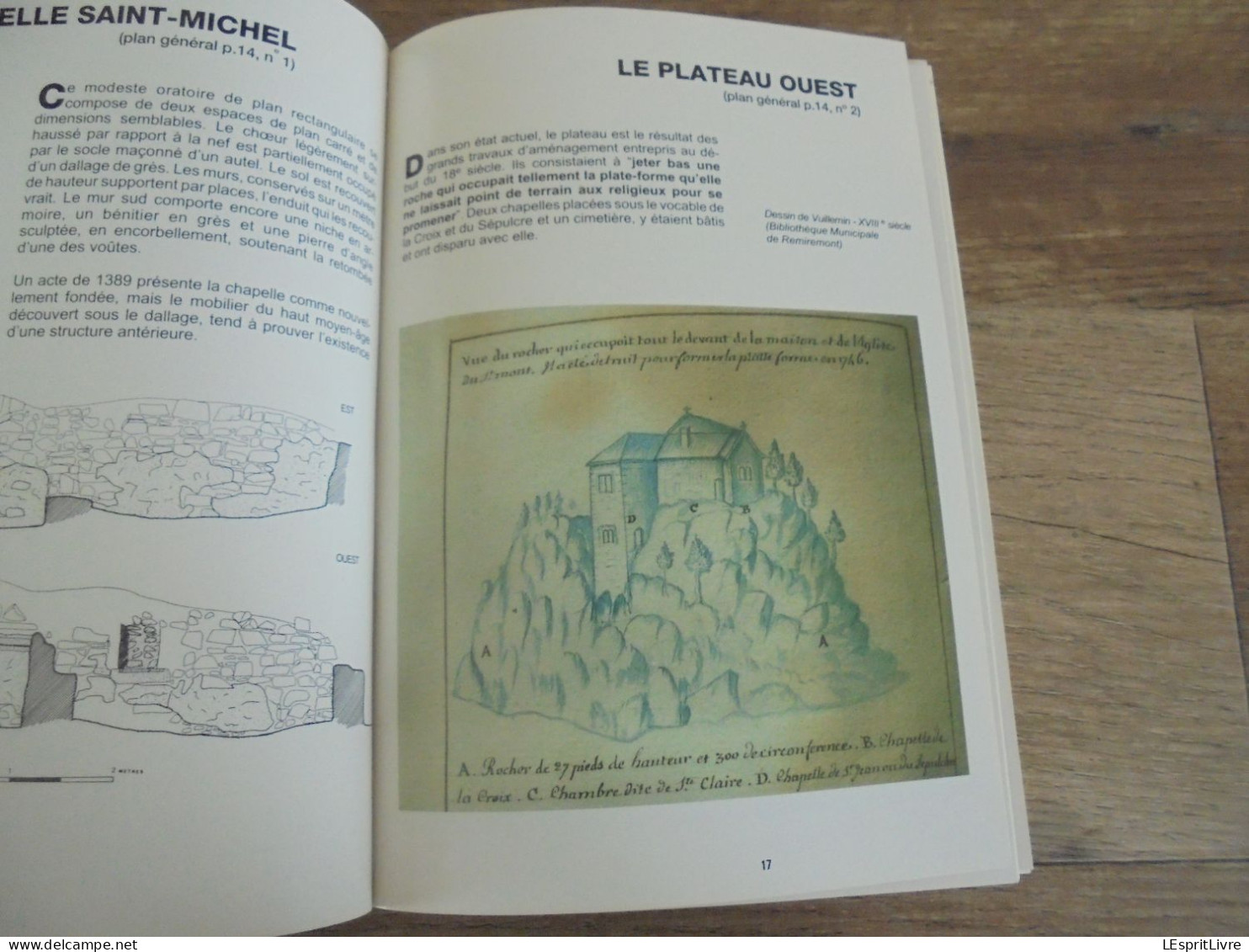 Aux Origines de Remiremont  LE SAINT MONT Régionalisme Vosges Archéologie Histoire Dommartin Eglise Chapelle Plan