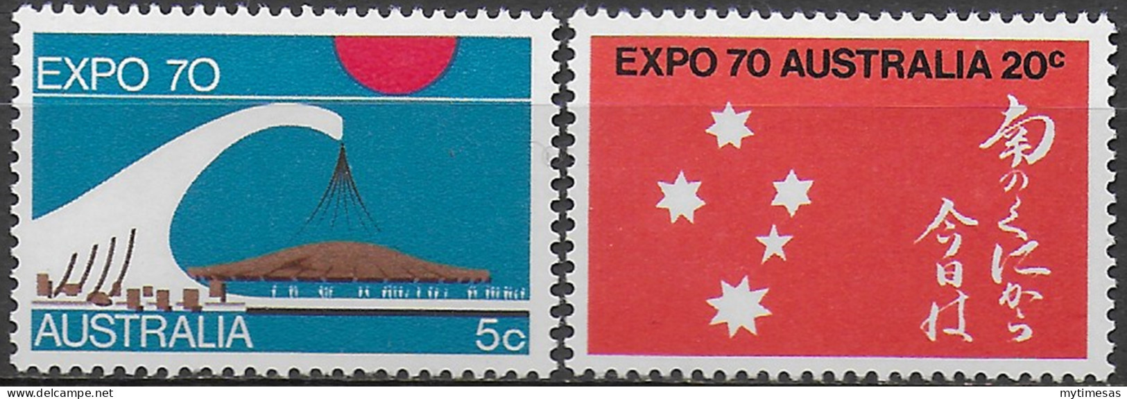 1970 Australia EXPO 2v. MNH S.G. N. 454/55 - Autres & Non Classés