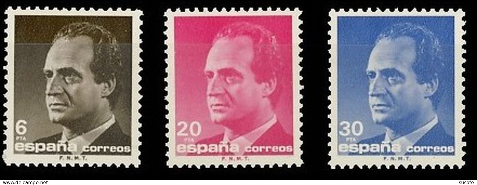 España 1987 Edifil 2877/9 Sellos ** Personajes Retrato Rey Juan Carlos I Efigie Del Rey Michel 2760/2 Yvert 2495/7 Spain - Used Stamps