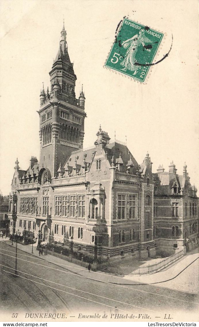 FRANCE - Dunkerque - Ensemble De L'hôtel De Ville - LL - Carte Postale Ancienne - Dunkerque