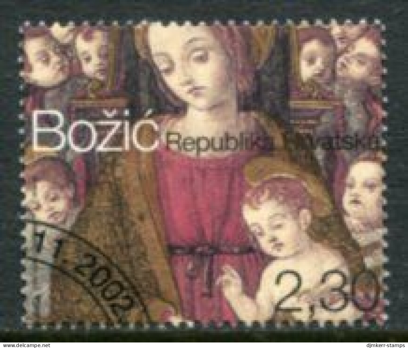 CROATIA 2002 Christmas Used.  Michel 626 - Croacia