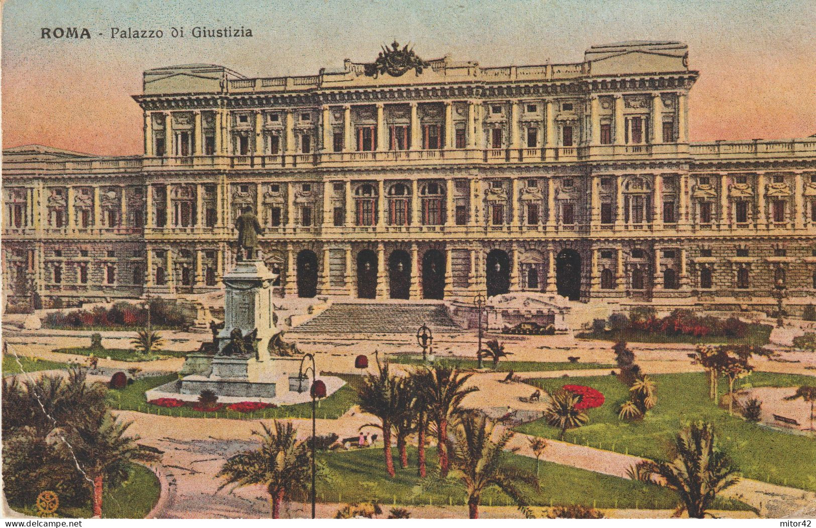 302-Regno-Storia Postale-20c. Commemorativo Universiadi-v.1933-Roma - Marcophilia