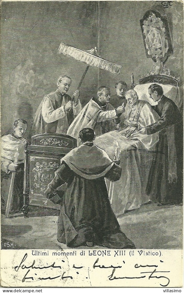 Ultimi Momenti Di Leone XIII (il Viatico) - V. 1908 - Historische Figuren