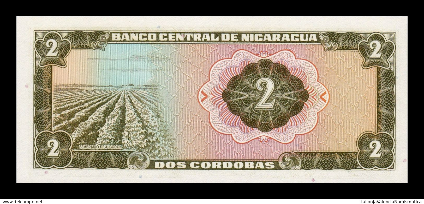 Nicaragua 2 Córdobas 1972 Pick 121a Serie C Sc Unc - Nicaragua