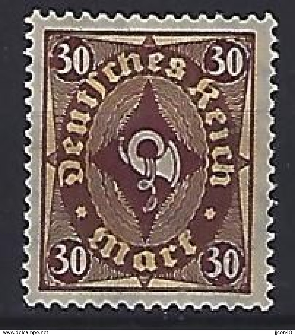Germany 1922 Juni/Dez Posthorn (*) MM  Mi.208 - Unused Stamps