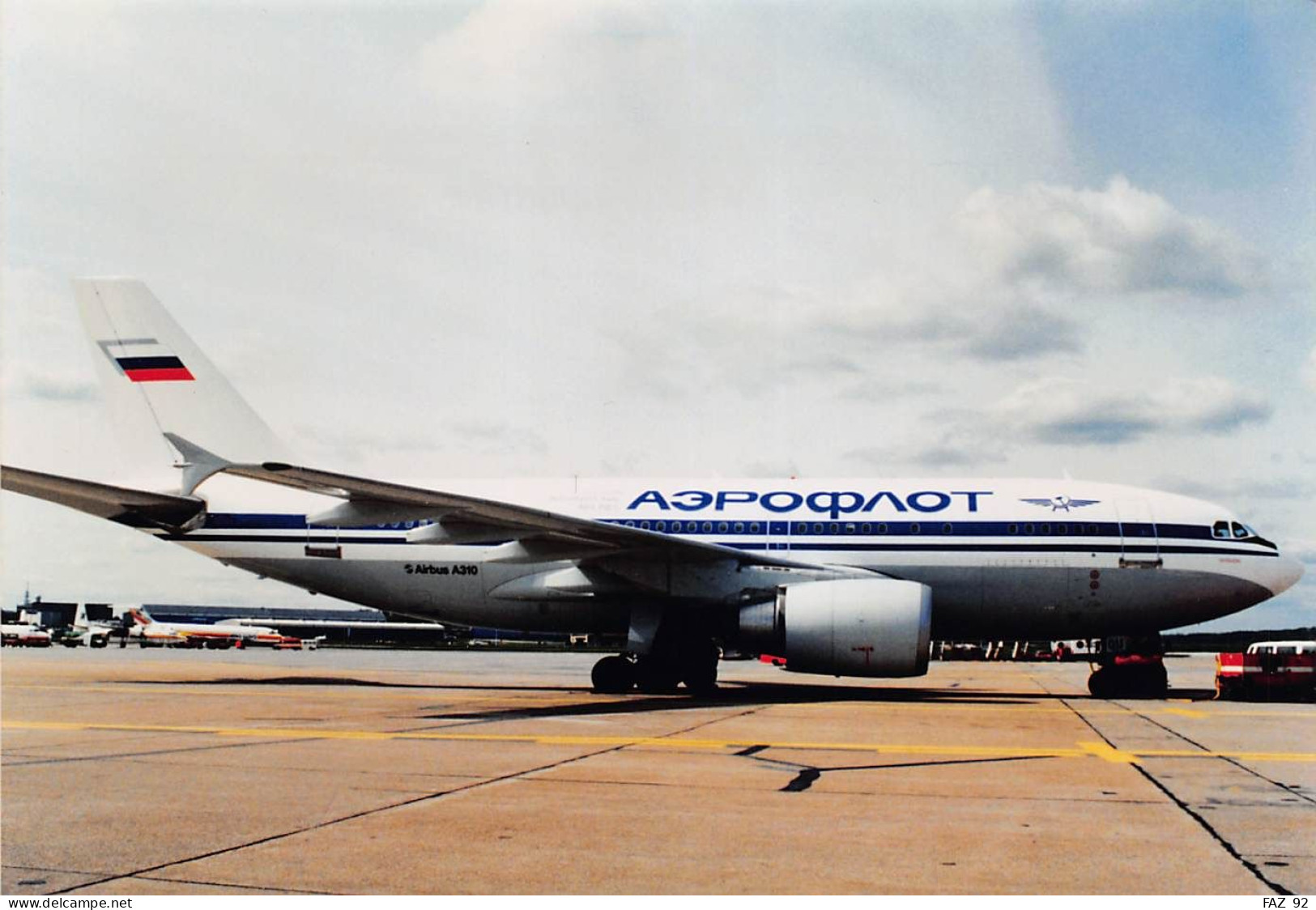 Airbus A310 In Aeroflot Colours -  +/- 180 X 130 Mm. - Photo Presse Originale - Aviation