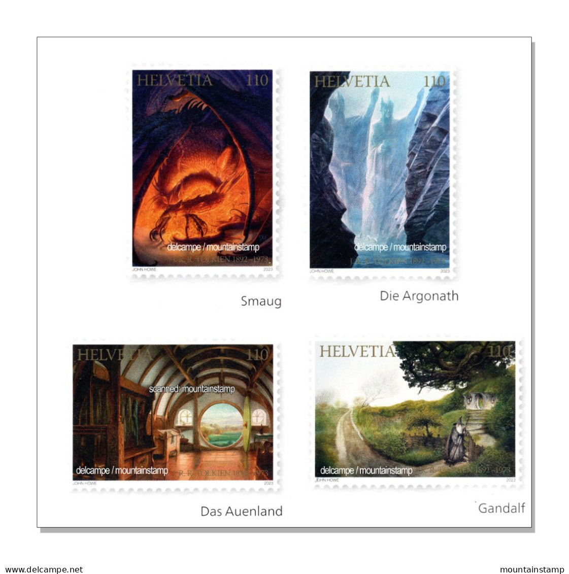 Switzerland 2023 (2023/3) J. R. R. Tolkien - Lord Of The Rings - Herr Der Ringe - Le Seigneur Des Anneaux - Film  MNH ** - Nuovi