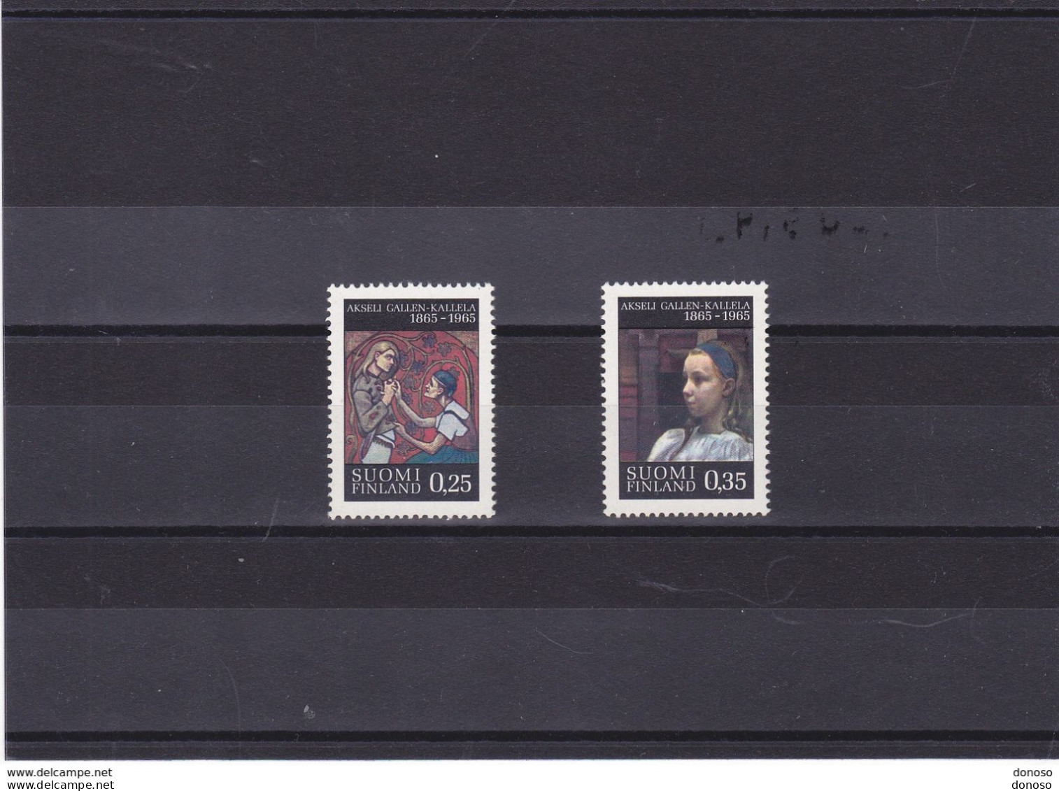 FINLANDE 1965 PEINTURES Yvert 570-571, Michel 598-599 NEUF** MNH Cote 3,75 Euros - Unused Stamps