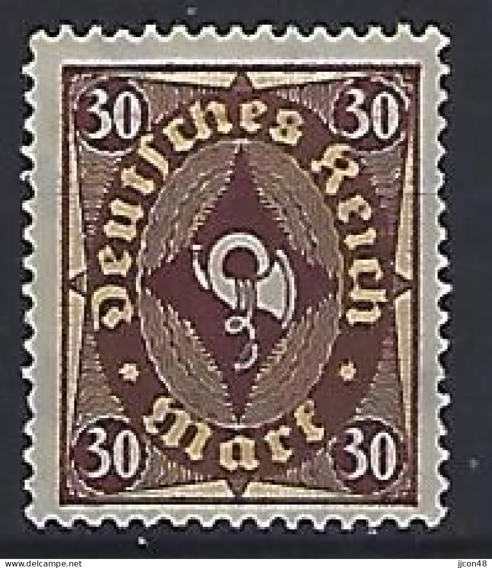 Germany 1922 Juni/Dez Posthorn (*) MNG  Mi.208 - Nuevos