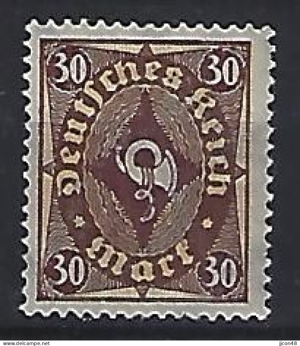 Germany 1922 Juni/Dez Posthorn (*) MNG  Mi.208 - Unused Stamps