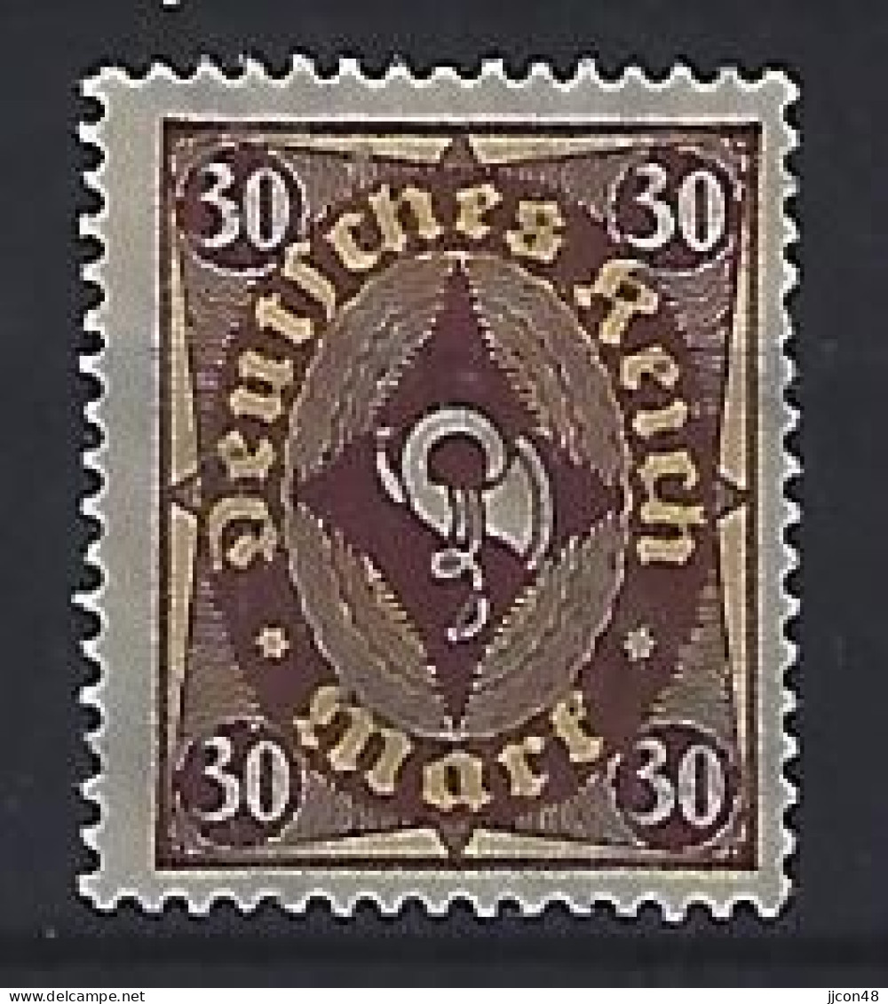 Germany 1922 Juni/Dez Posthorn (*) MNG  Mi.208 - Unused Stamps