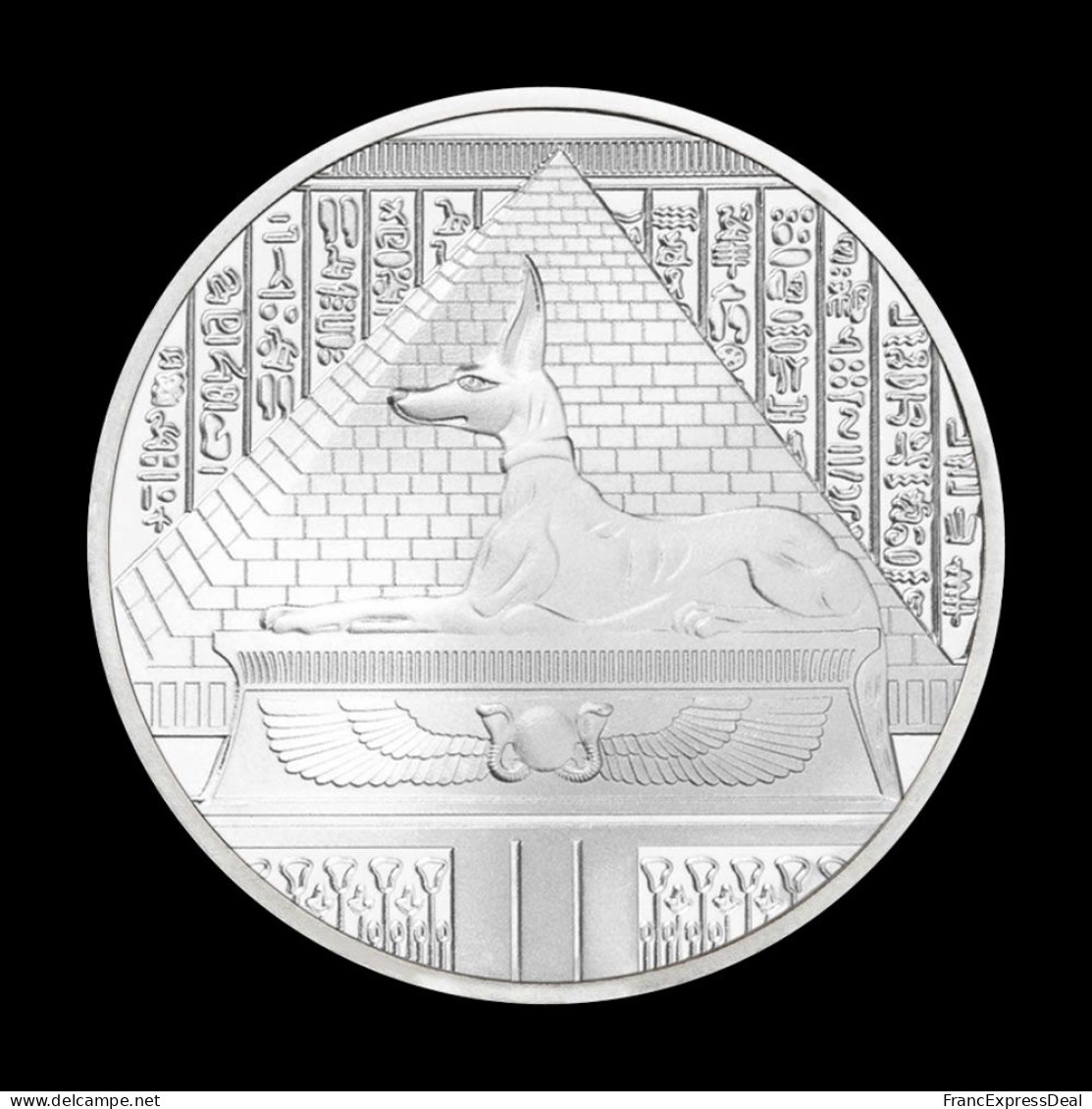 Pièce Médaille NEUVE Plaquée Argent - Dieu Anubis Egypte - Sonstige & Ohne Zuordnung