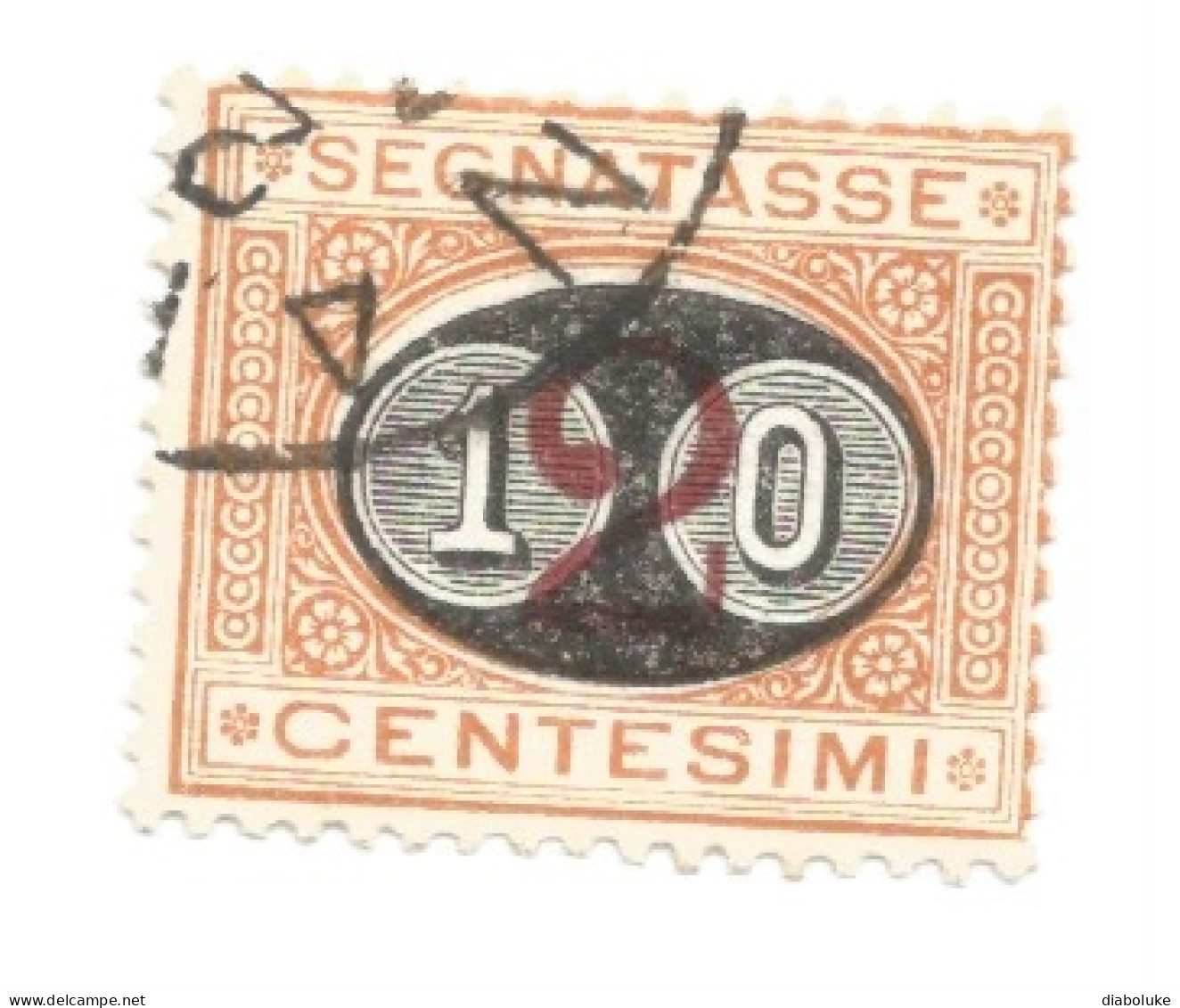 (REGNO D'ITALIA) 1890-1891, SEGNATASSE SOPRASTAMPATI, MASCHERINA - Serie Di 3 Francobolli Usati - Taxe