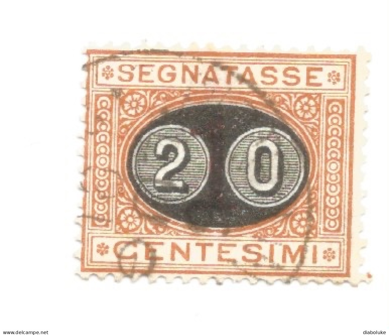(REGNO D'ITALIA) 1890-1891, SEGNATASSE SOPRASTAMPATI, MASCHERINA - Serie Di 3 Francobolli Usati - Segnatasse