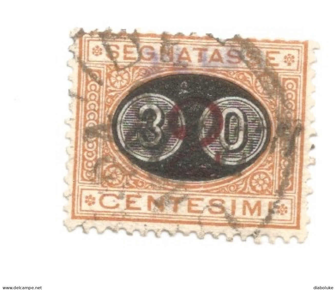 (REGNO D'ITALIA) 1890-1891, SEGNATASSE SOPRASTAMPATI, MASCHERINA - Serie Di 3 Francobolli Usati - Portomarken