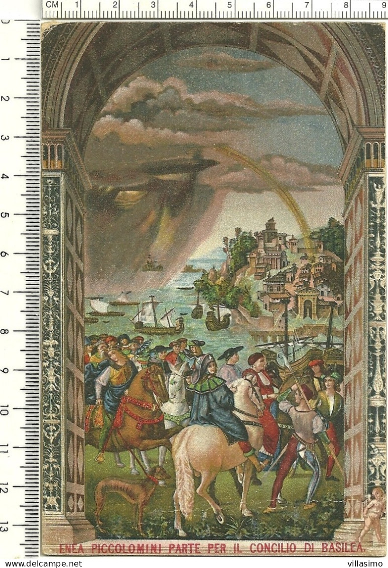 Enea Piccolomini Parte Per Il Concilio Di Basilea - V. 1932 - Peintures & Tableaux