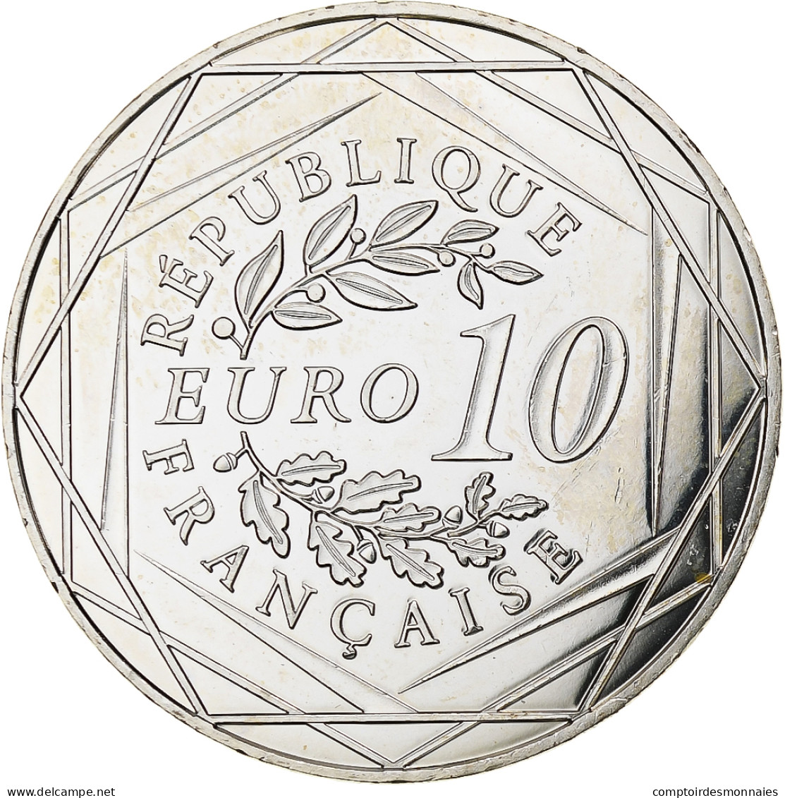 France, 10 Euro, Coq, 2015, Monnaie De Paris, Argent, SPL - Francia