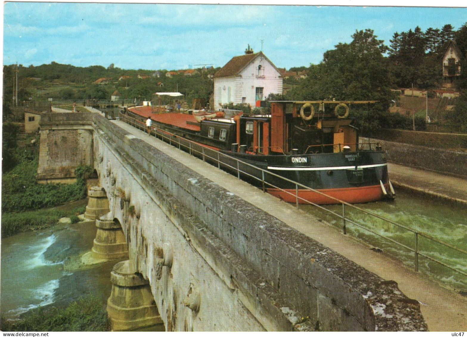 - 89 - SAINT-FLORENTIN (Yonne) - Le Pont-Canal Sur L'Armançon - Scan Verso - - Saint Florentin