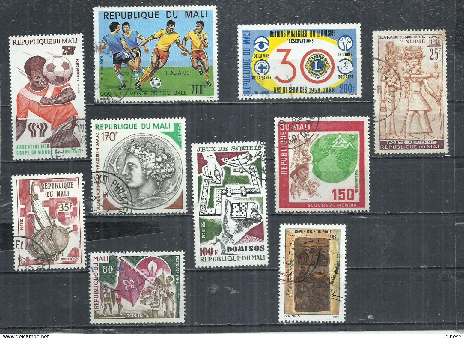 TEN AT A TIME - MALI - LOT OF 10 DIFFERENT  11 -  POSTALLY USED OBLITERE GESTEMPELT USADO - Mali (1959-...)