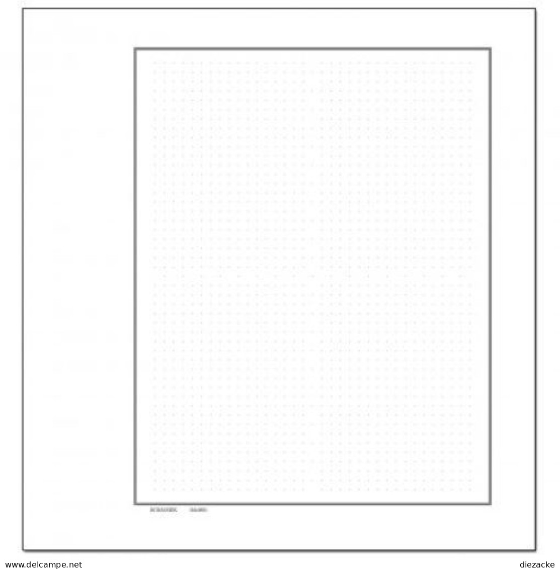 Schaubek Blankoblätter Bb490-10 Gelblich-weiß Mit Rahmen+Punkten, 10 Blatt Neu ( - Blank Pages