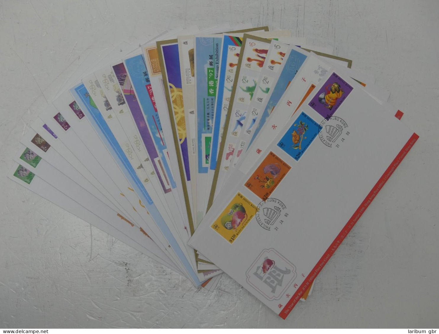 Hong Kong Großes Lot FDCs Aus Den Jahren 1988-2000 Als Ersttagsbrief #NK569 - Autres & Non Classés