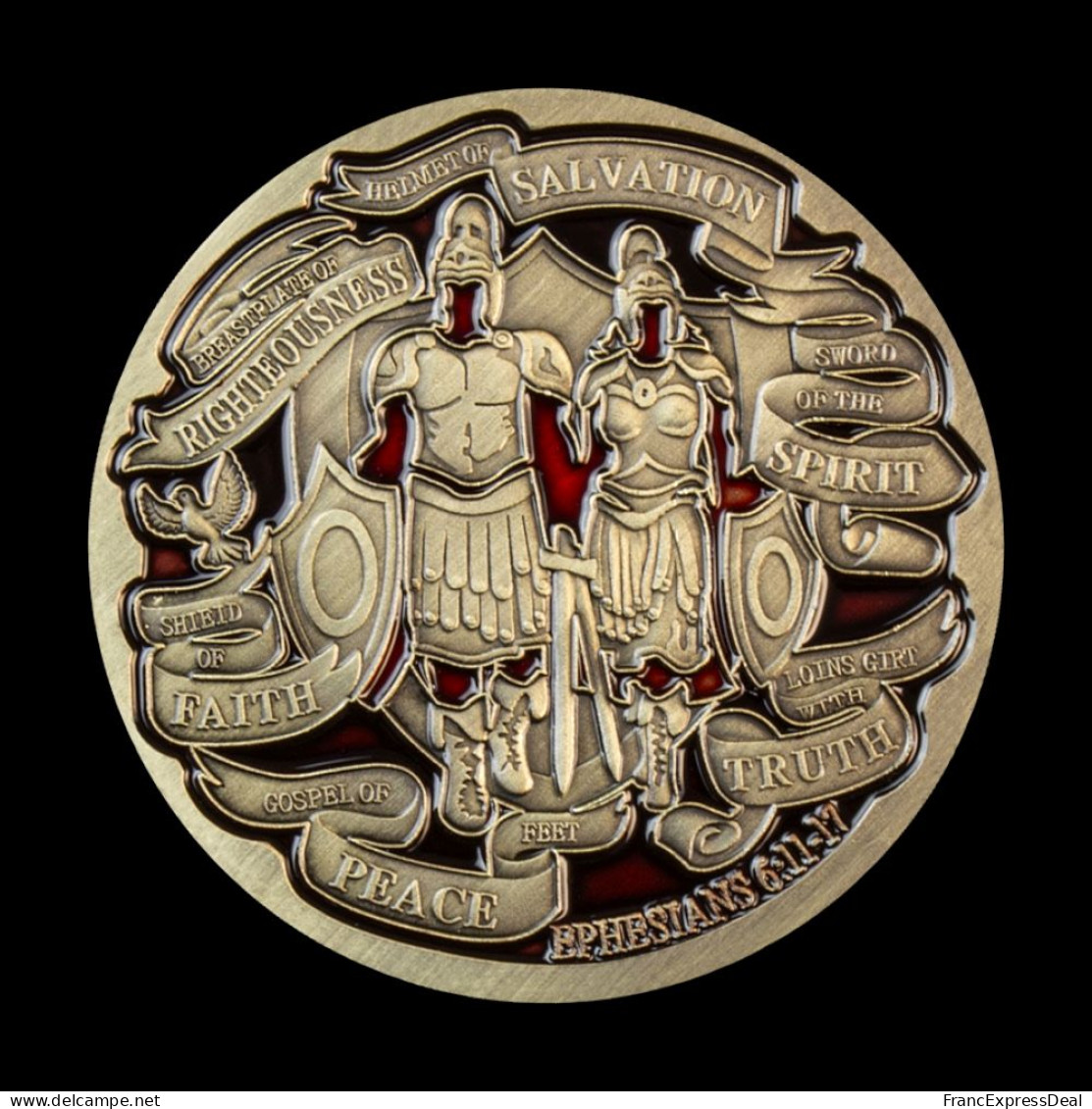 Pièce Médaille NEUVE - Armor Of God Ephesians 6:11 - Otros & Sin Clasificación