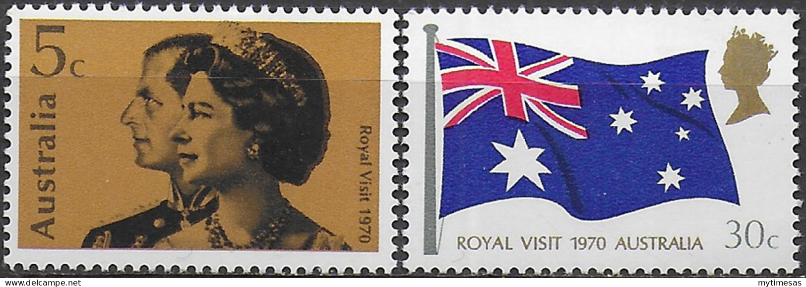 1970 Australia Royal Visit 2v. MNH S.G. N. 456/57 - Otros & Sin Clasificación