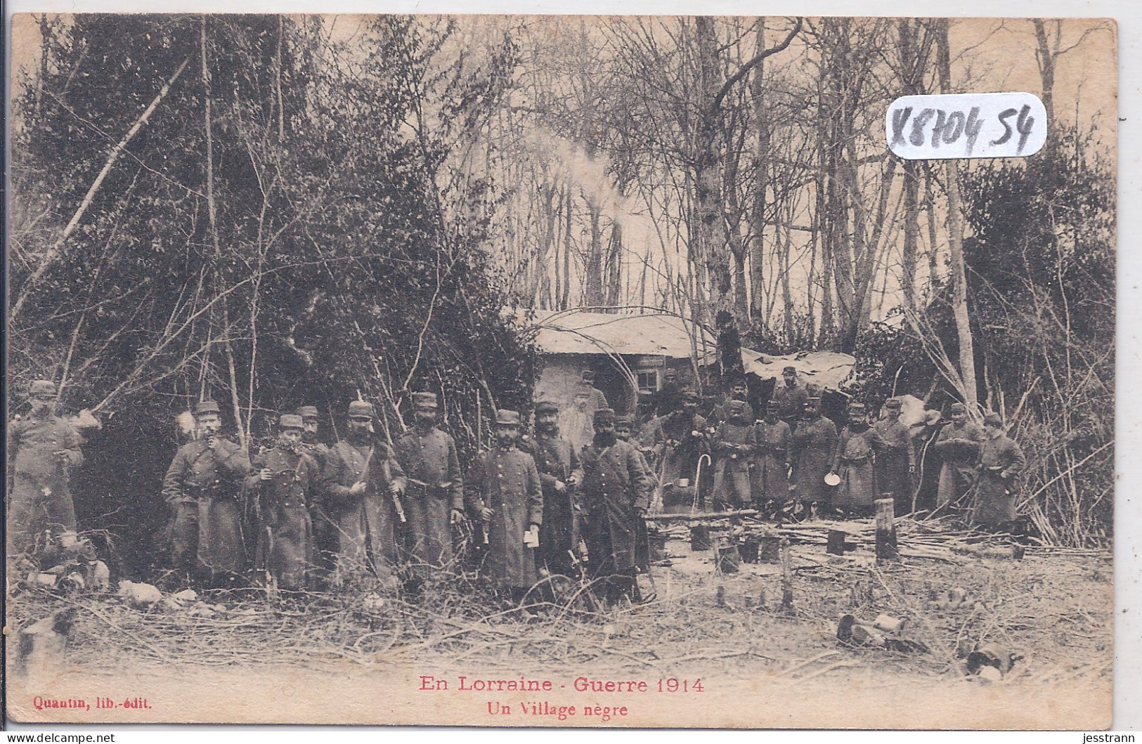 MILITARIA- 1914- EN LORRAINE- UN VILLAGE NEGRE - War 1914-18