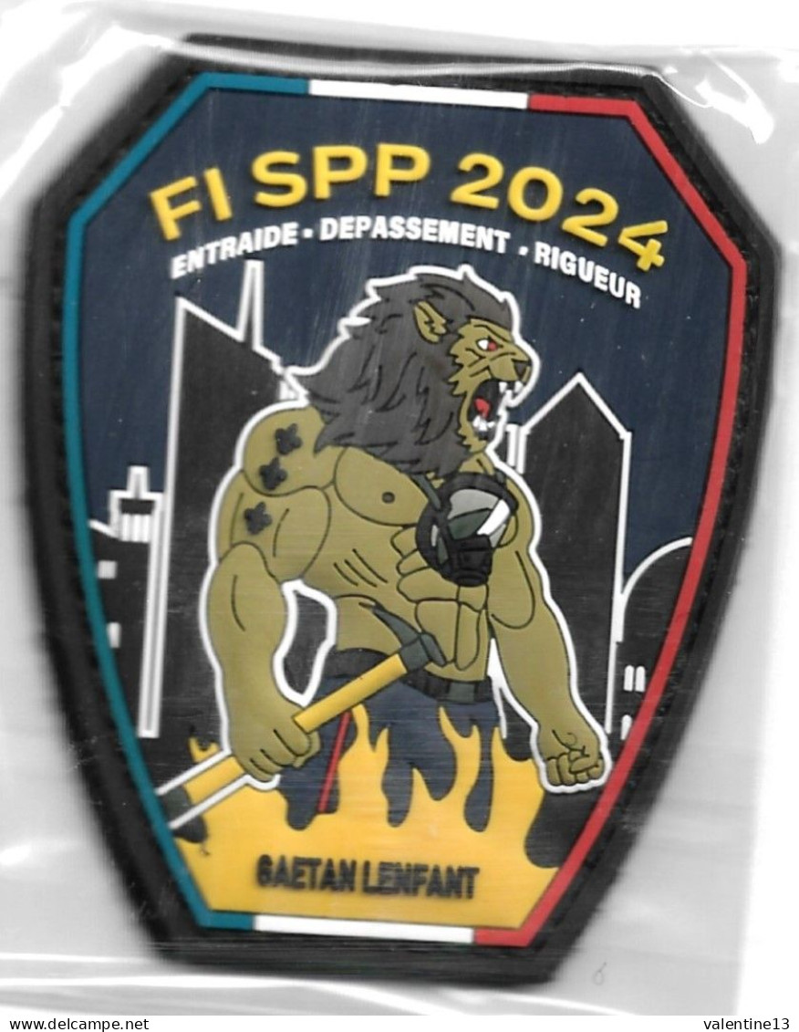 Ecusson SAPEURS POMPIERS FI SPP 2024 NOIR - Pompieri