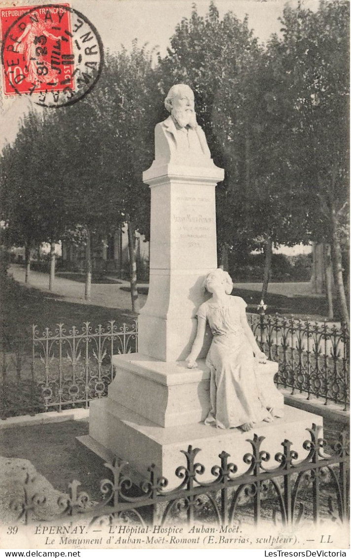 FRANCE - Epernay - L'hôpital Hospice Auban Moët - Le Monument D'Auban Moët Romont - LL - Carte Postale Ancienne - Epernay