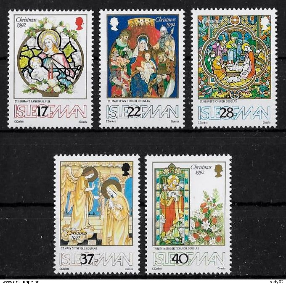 ILE DE MAN - NOEL - N° 557 A 561 - NEUF** MNH - Christmas