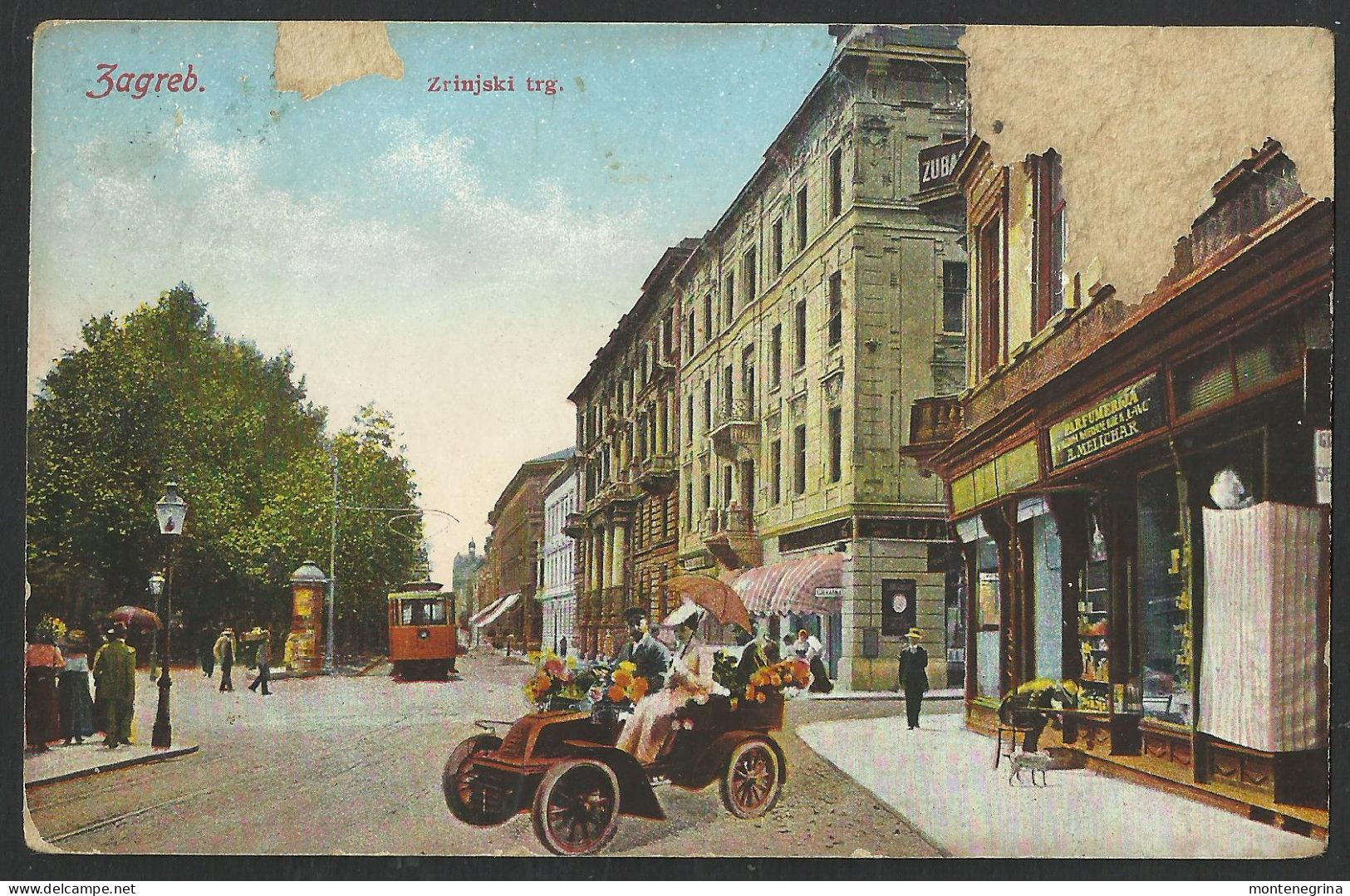 CROATIA  - ZAGREB - Agram - Zrinjski Trg - Ed. Lederer & Popper - 1912 Old Postcard (see Sales Conditions) 10187 - Croazia