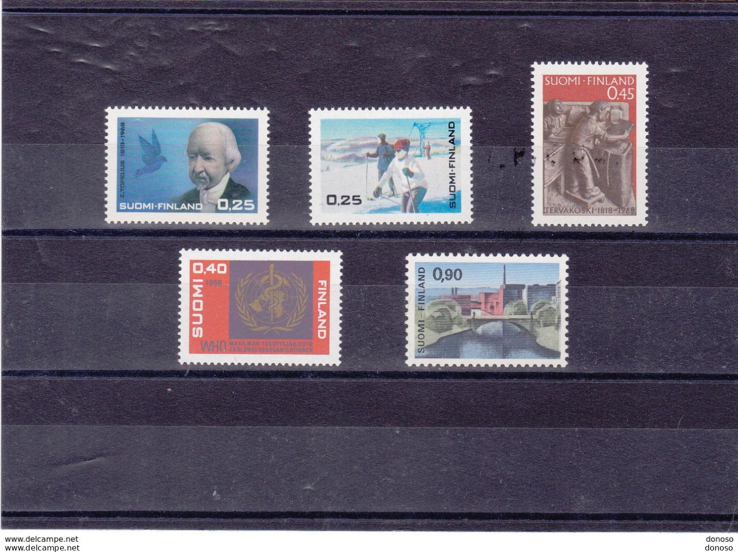 FINLANDE 1968  Yvert 606 + 607 + 608 + 609 + 610 NEUF** MNH Cote 7,25 Euros - Neufs