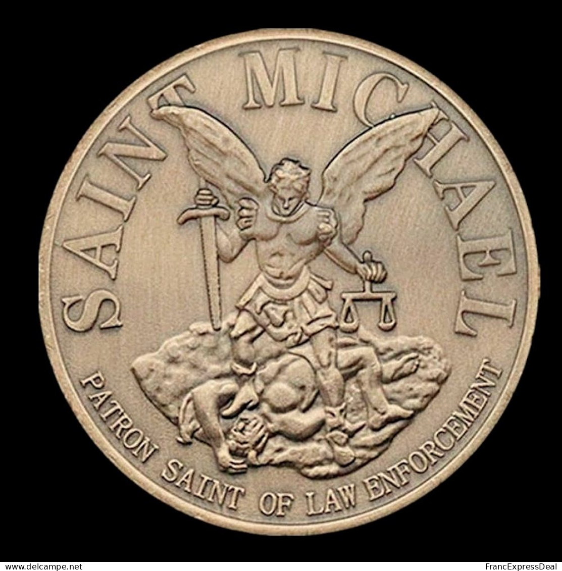 Pièce Médaille NEUVE - NYPD New York Police Department Saint Michael - Altri & Non Classificati