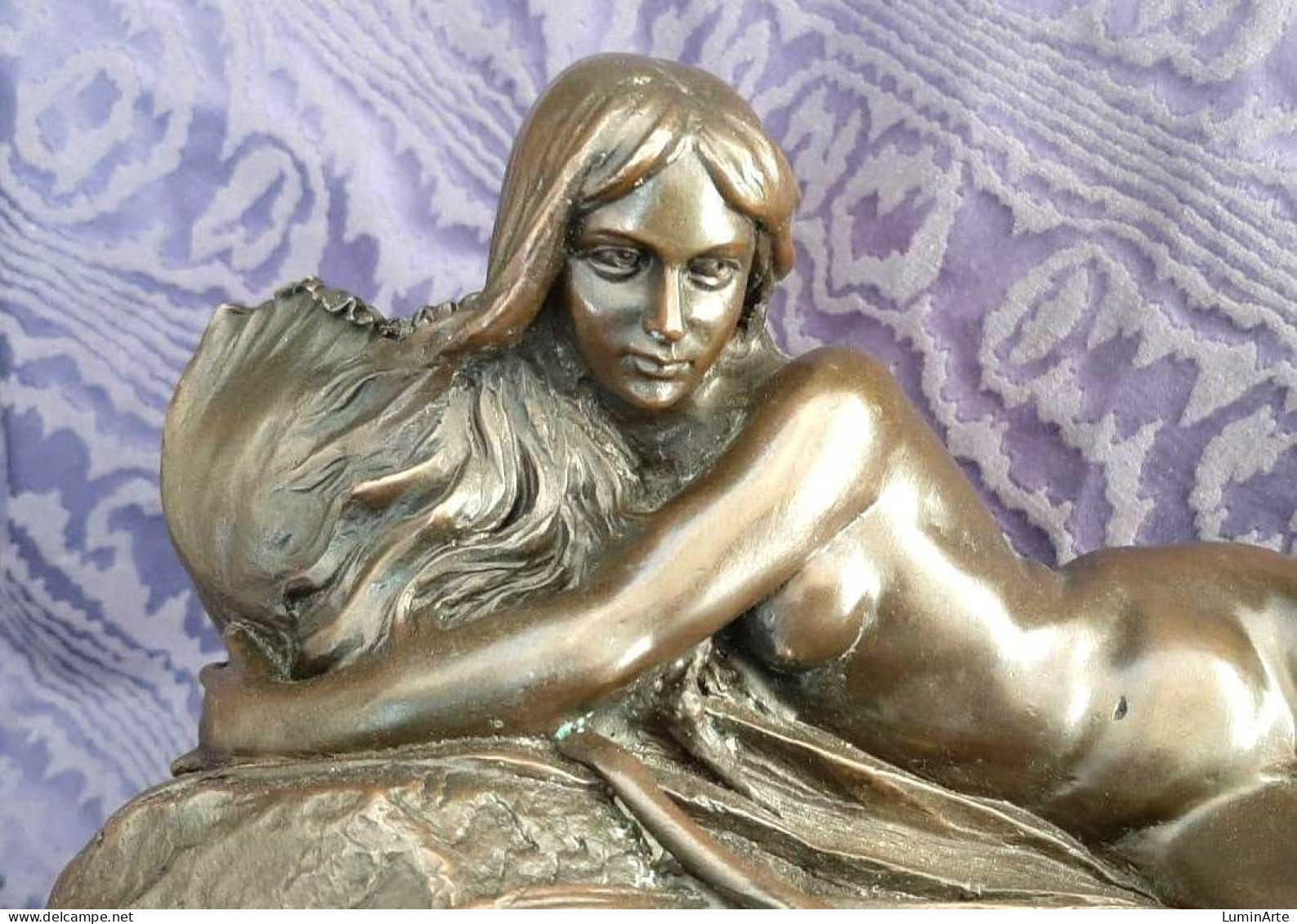 Bronzo Nude Donna Art Nouveau -Bronze Marble - Bronzes