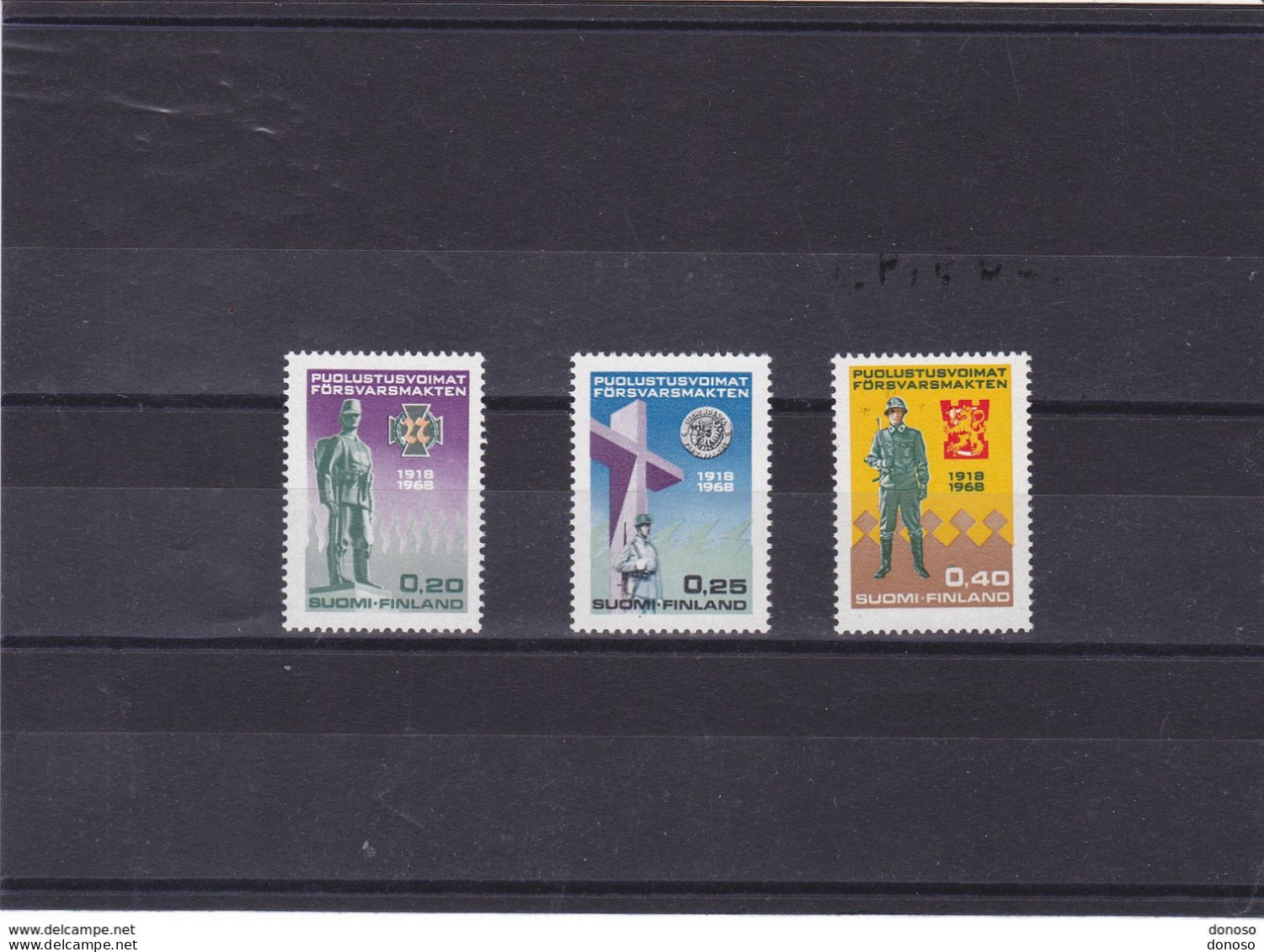 FINLANDE 1968 Armée Yvert 611-613, Michel 644-646 NEUF** MNH Cote 4,75 Euros - Unused Stamps