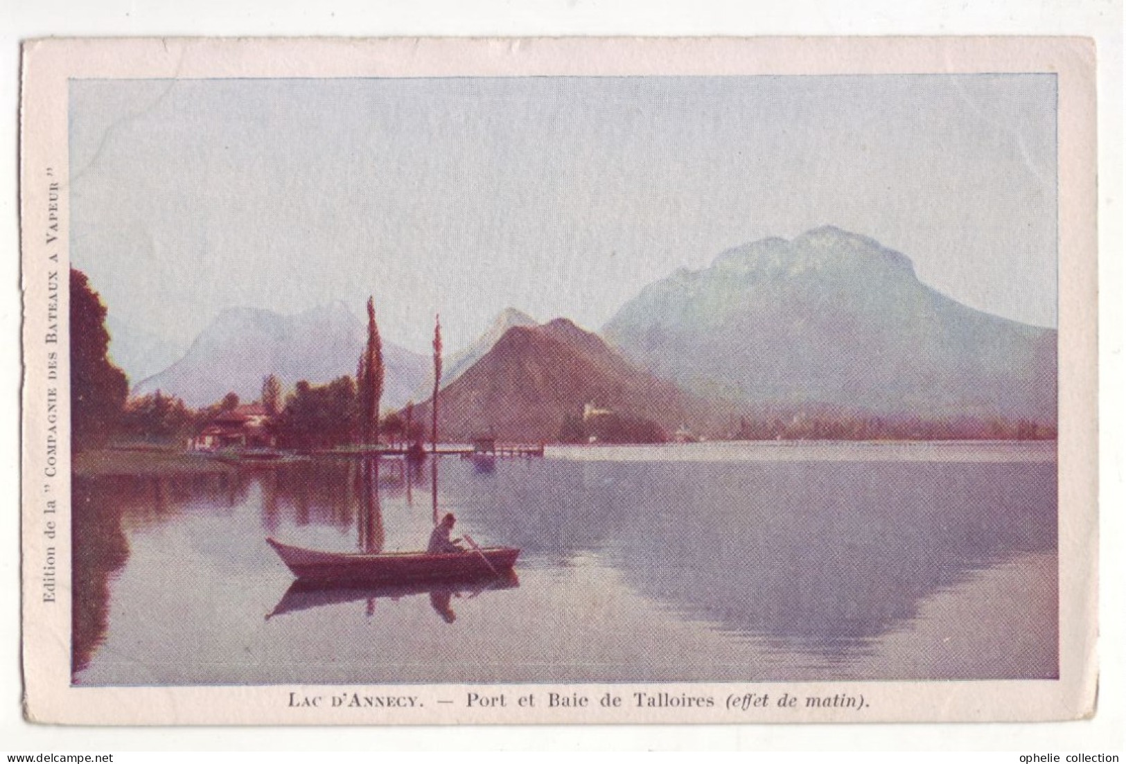 France - 74 - Talloires - Port Et Baie - Ed. De La Cie Des Bateaux à Vapeur - 6872 - Talloires