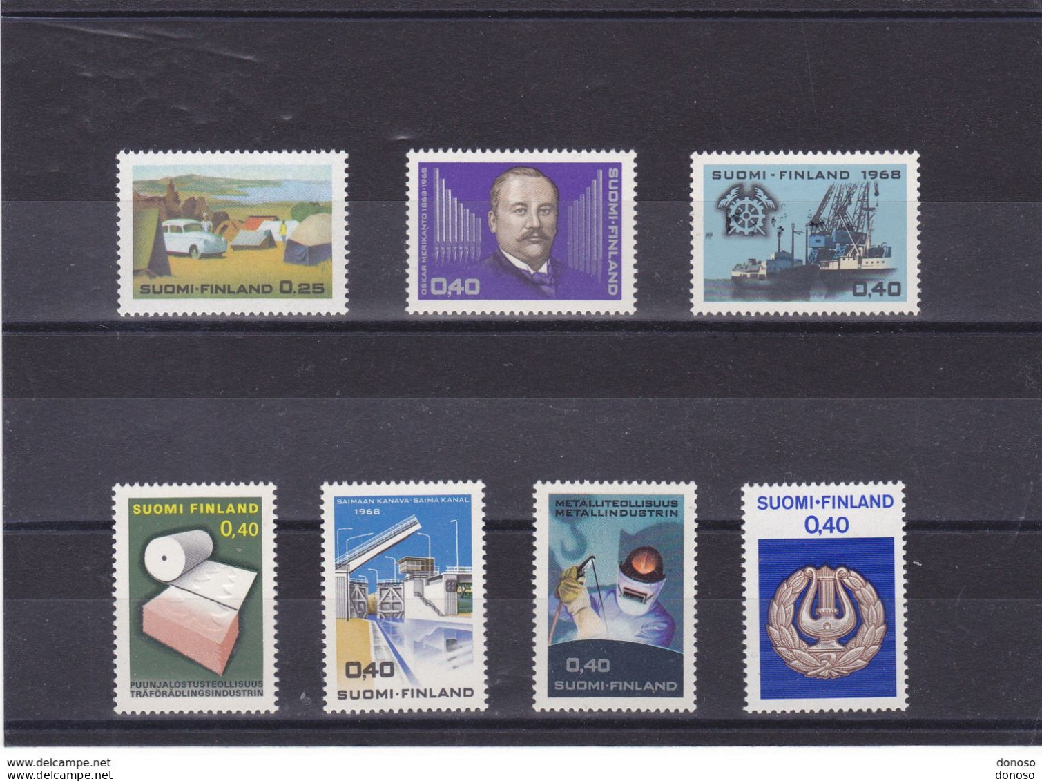 FINLANDE 1968  Yvert 614 + 615 + 616 + 617 + 618 + 619 NEUF** MNH Cote 7,75 Euros - Unused Stamps