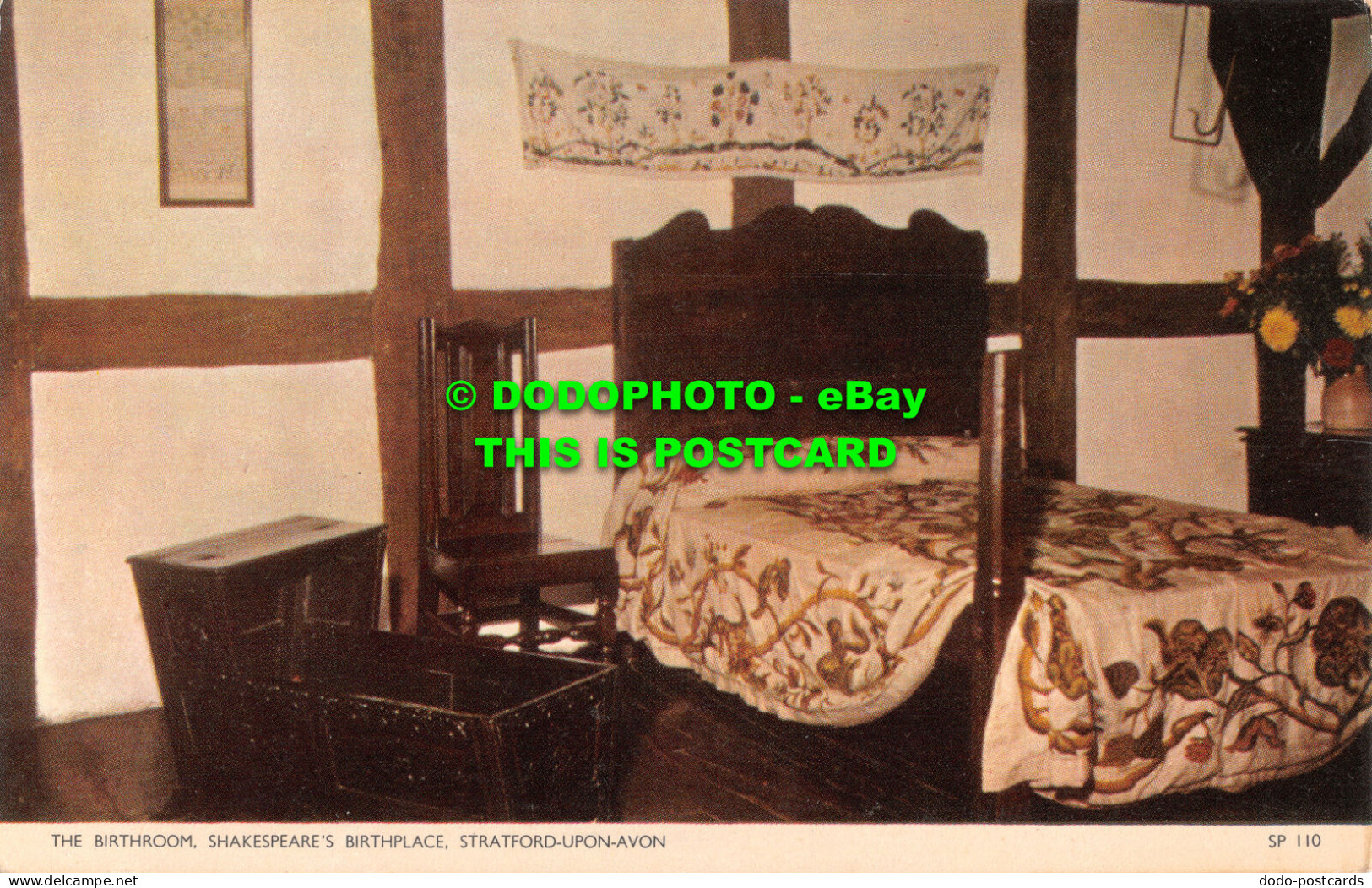 R517725 Stratford Upon Avon. Shakespeare Birthplace. The Birthroom. Jarrold. Cot - Mondo