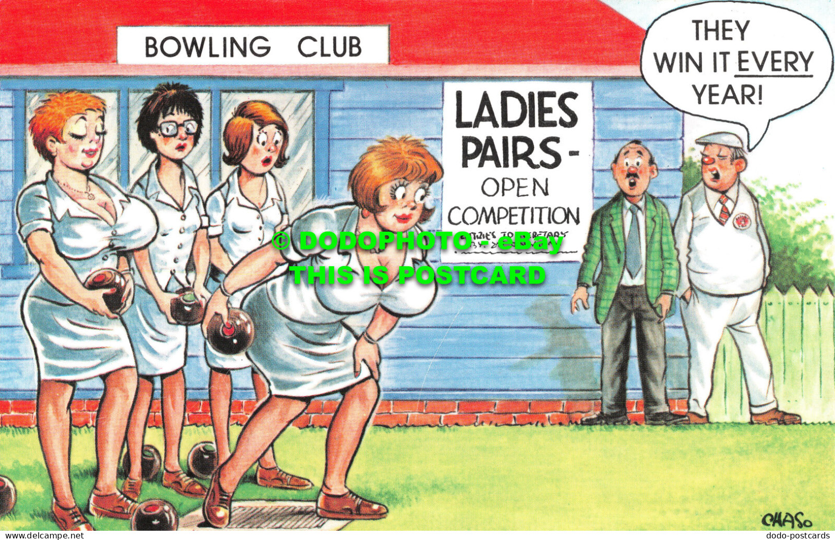R517730 Bowling Club. Ladies Pairs. They Win It Every Year. Bamforth. Comic Seri - Mondo