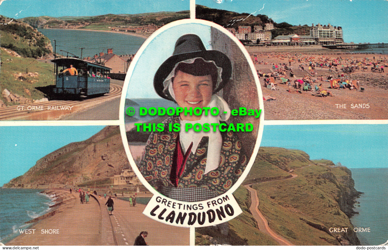 R517732 Greetings From Llandudno. West Shore. Great Orme. The Sands. J. Salmon. - Mondo