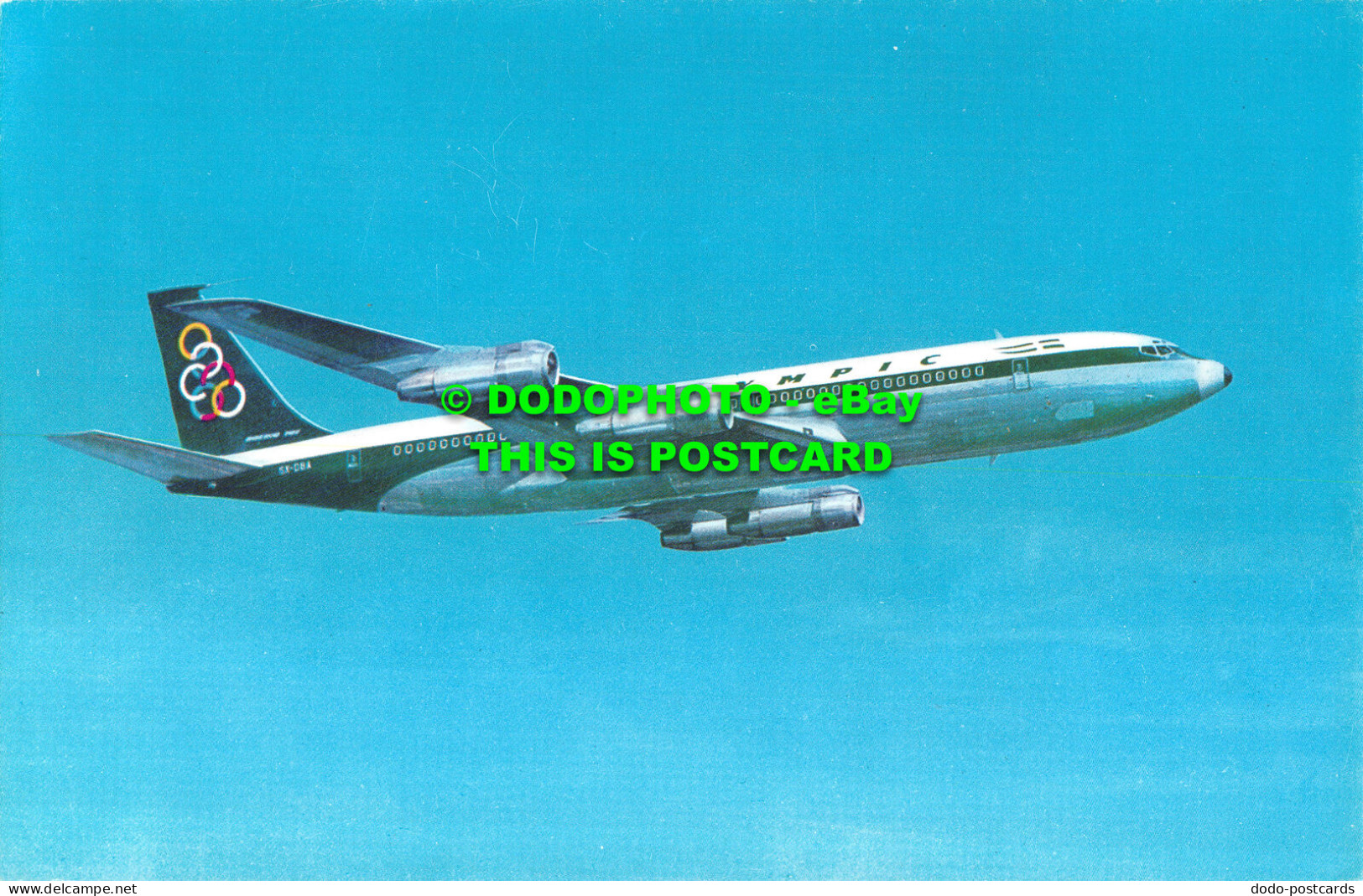 R517734 Olympic Airways. Boeing 707 320. Papadopoulos. S. A - Mondo