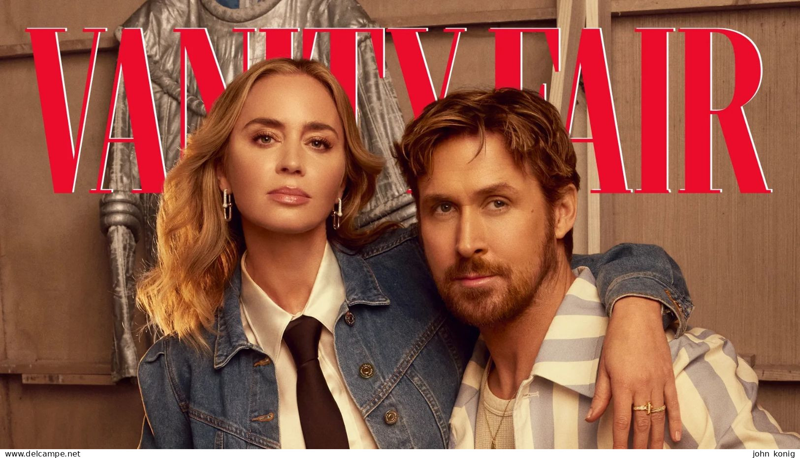 VANITY FAIR MAGAZINE ITALY APRIL 2024 - EMILY BLUNT, RYAN GOSLING - Fashion