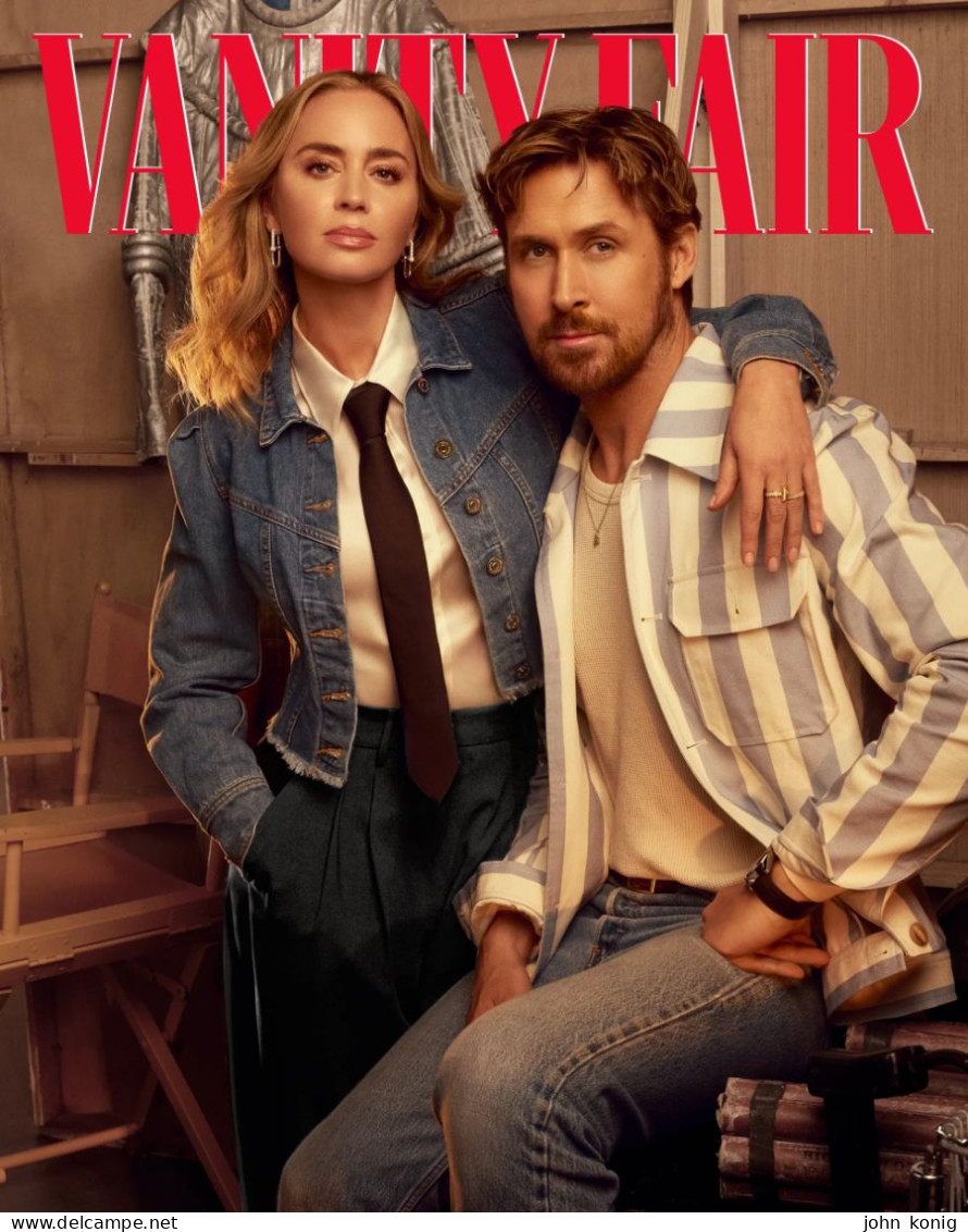 VANITY FAIR MAGAZINE ITALY APRIL 2024 - EMILY BLUNT, RYAN GOSLING - Moda