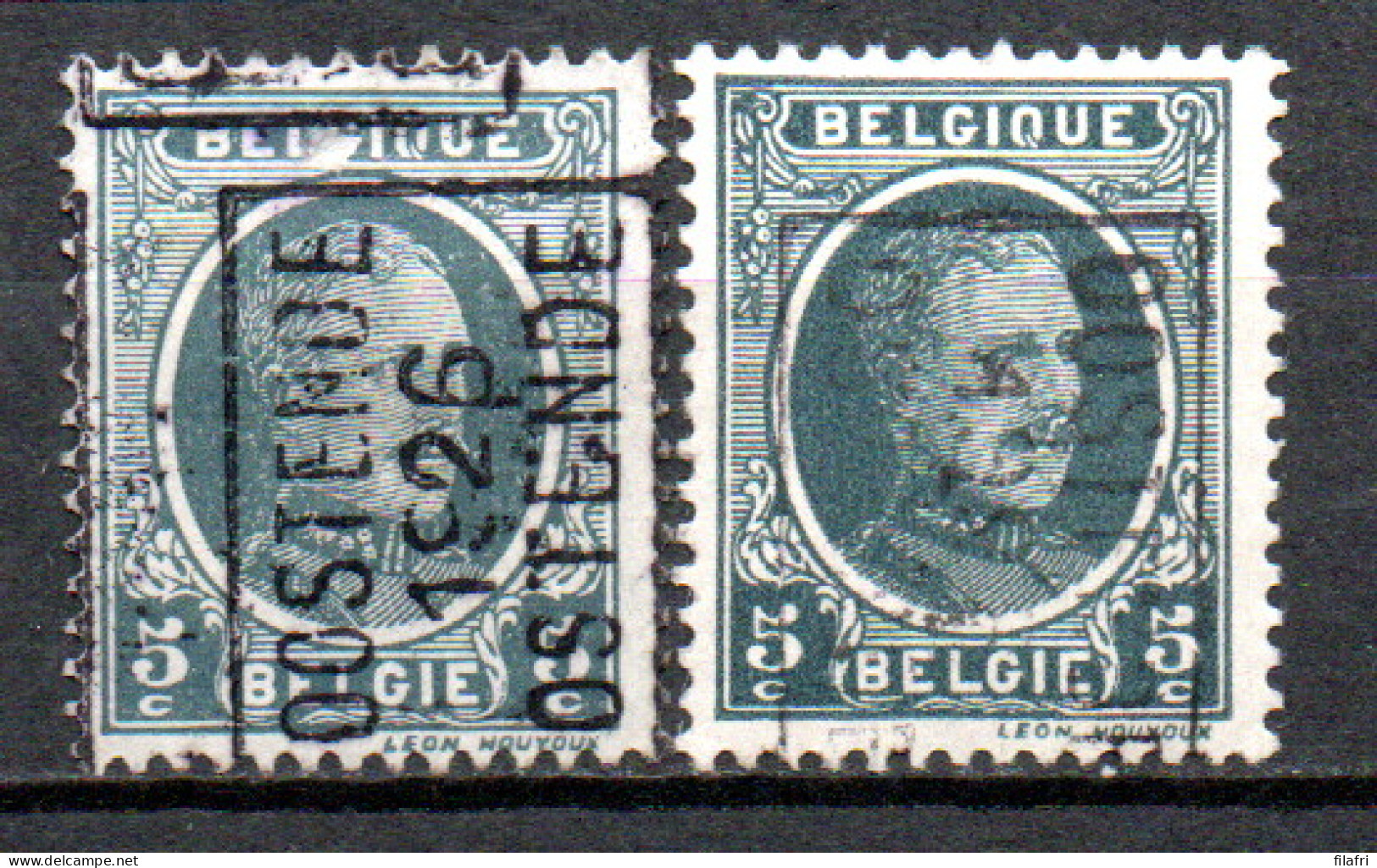 3821 Voorafstempeling Op Nr 193 - OOSTENDE 1926 OSTENDE - Positie A & B - Roulettes 1920-29